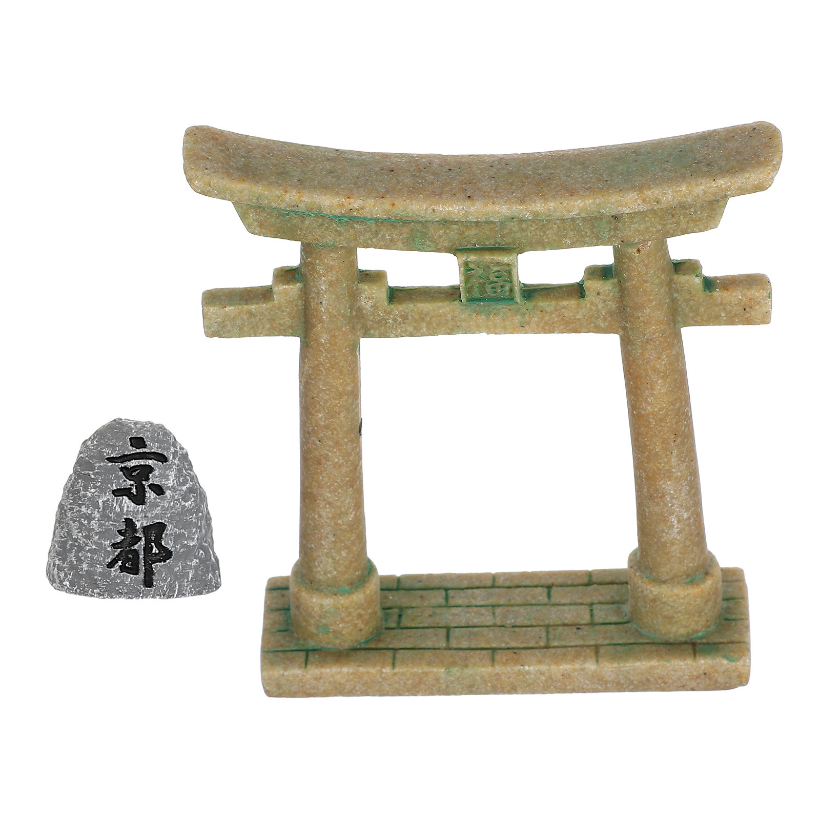 Aquarium Fish Japanese - Miniatur Japanisches Torii-Tor aus Harz Shinto-Heiligtum