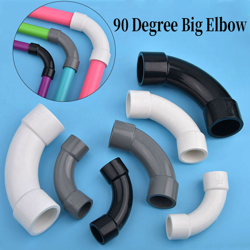 Aquarium Fish Big - 1 Stück PVC 90-Grad-Halbmond-Winkelverbinder mit 20/50