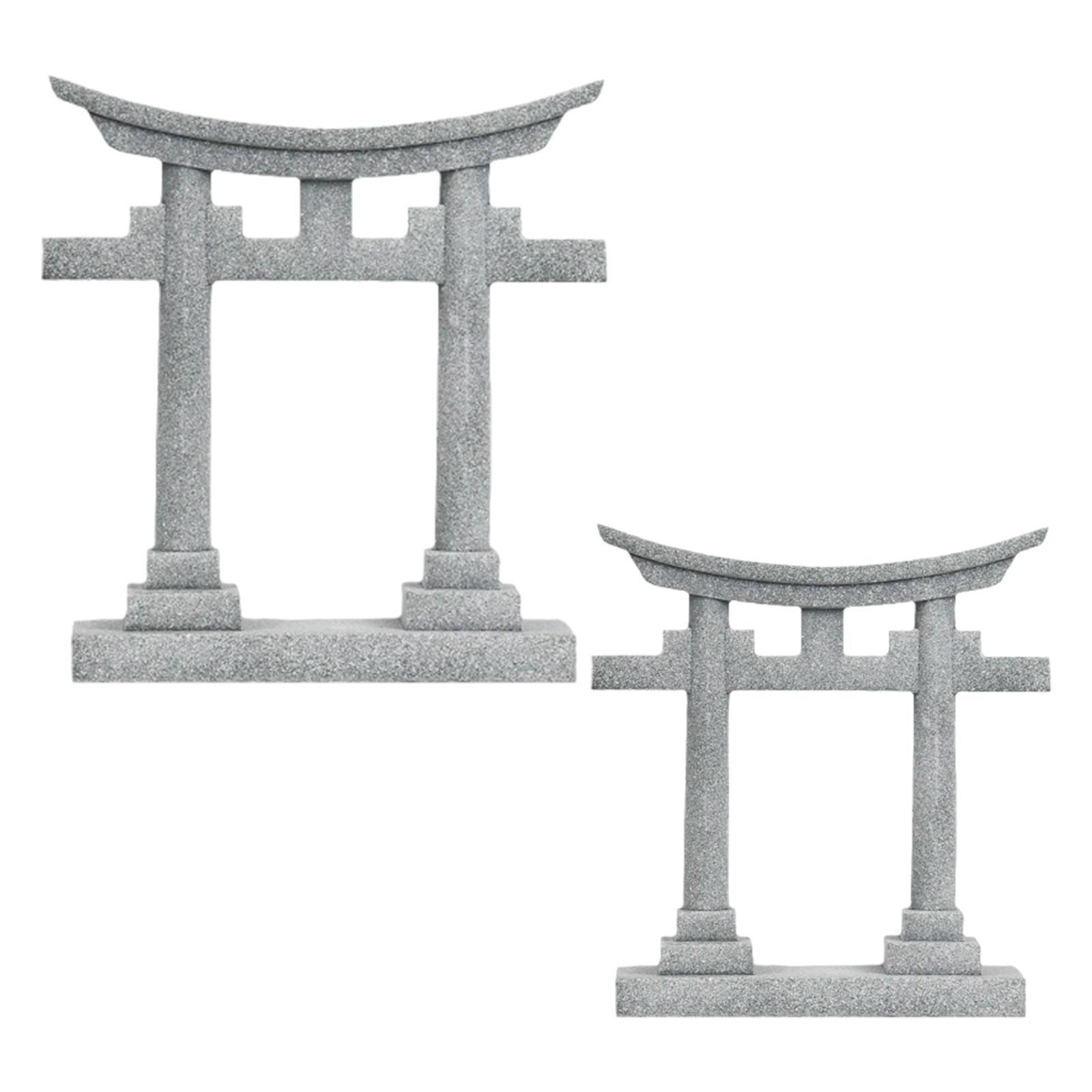 Aquarium Fish Japanese - Aquarium-Dekoration Miniatur Japanisches Torii-Tor PVC Landschaftsornament
