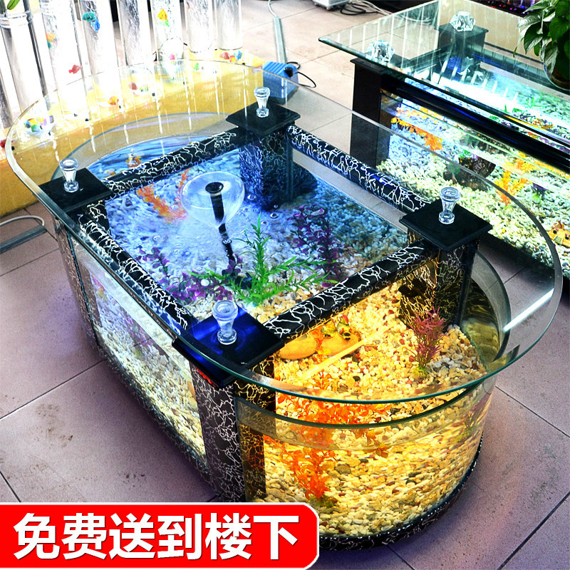 Aquarium Xxl - Großer ökologischer Couchtisch für Aquarien, Wohnzimmer,
