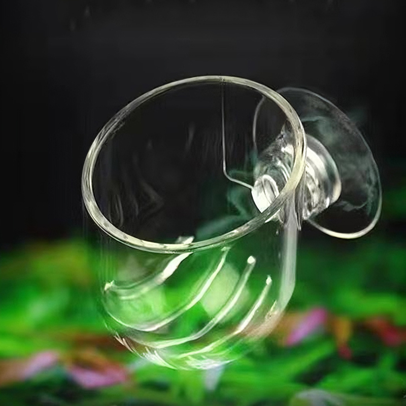 Aquarium Fish Feeder - Aquarium Dekoration Pflanze Tasse Topf Acryl