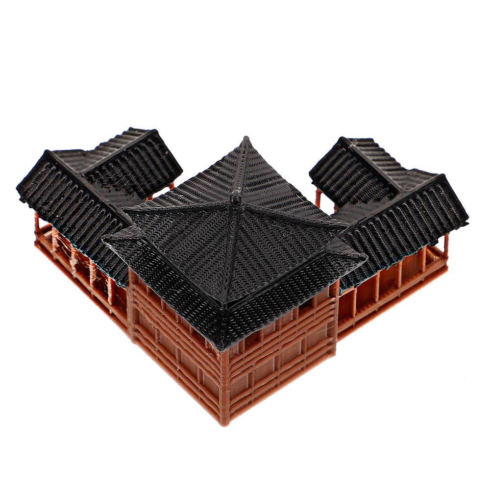 Aquarium Fish Japanese - Miniatur-Pagoden-Skulptur, detaillierter Sechseck-Turm für japanischen Zen-Garten,