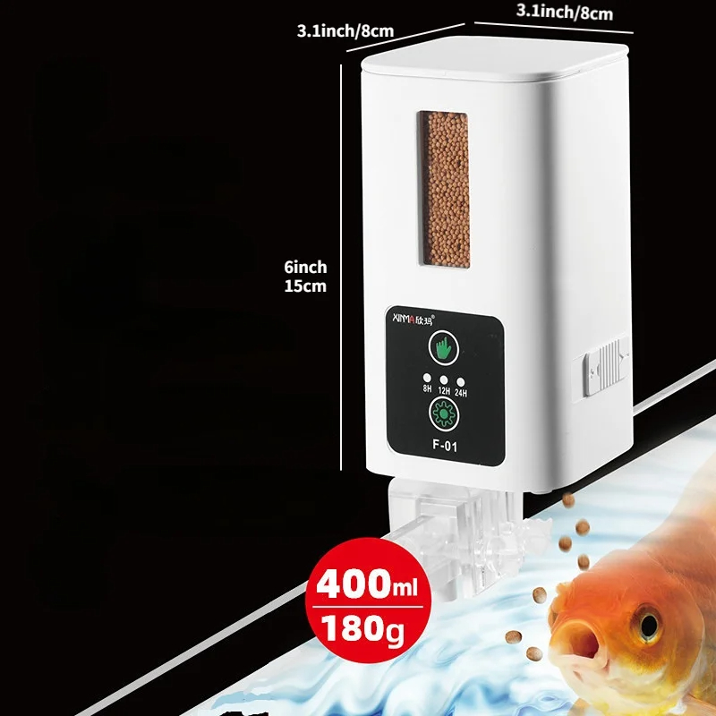 Aquarium Fish Big - 400 ml Aquarium Automatic Feeder Aquarium