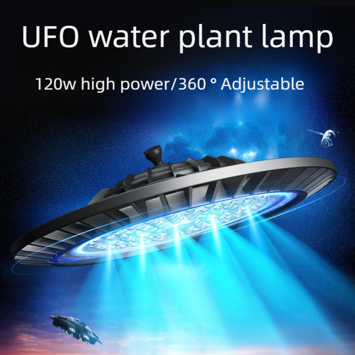 Aquarium Fish App - 120W LED-Aquariumbeleuchtung mit App-Steuerung, 9 Lichtmodi,