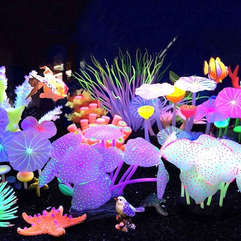 Leuchtende Silikon-Korallen un – Aquarium Fish Enrichment Bewertung und Preis