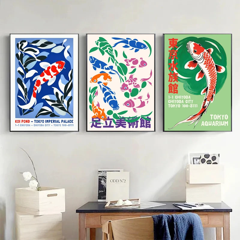 Retro Abstrakte Cartoon Japani – Aquarium Fish Japanese Bewertung und Preis