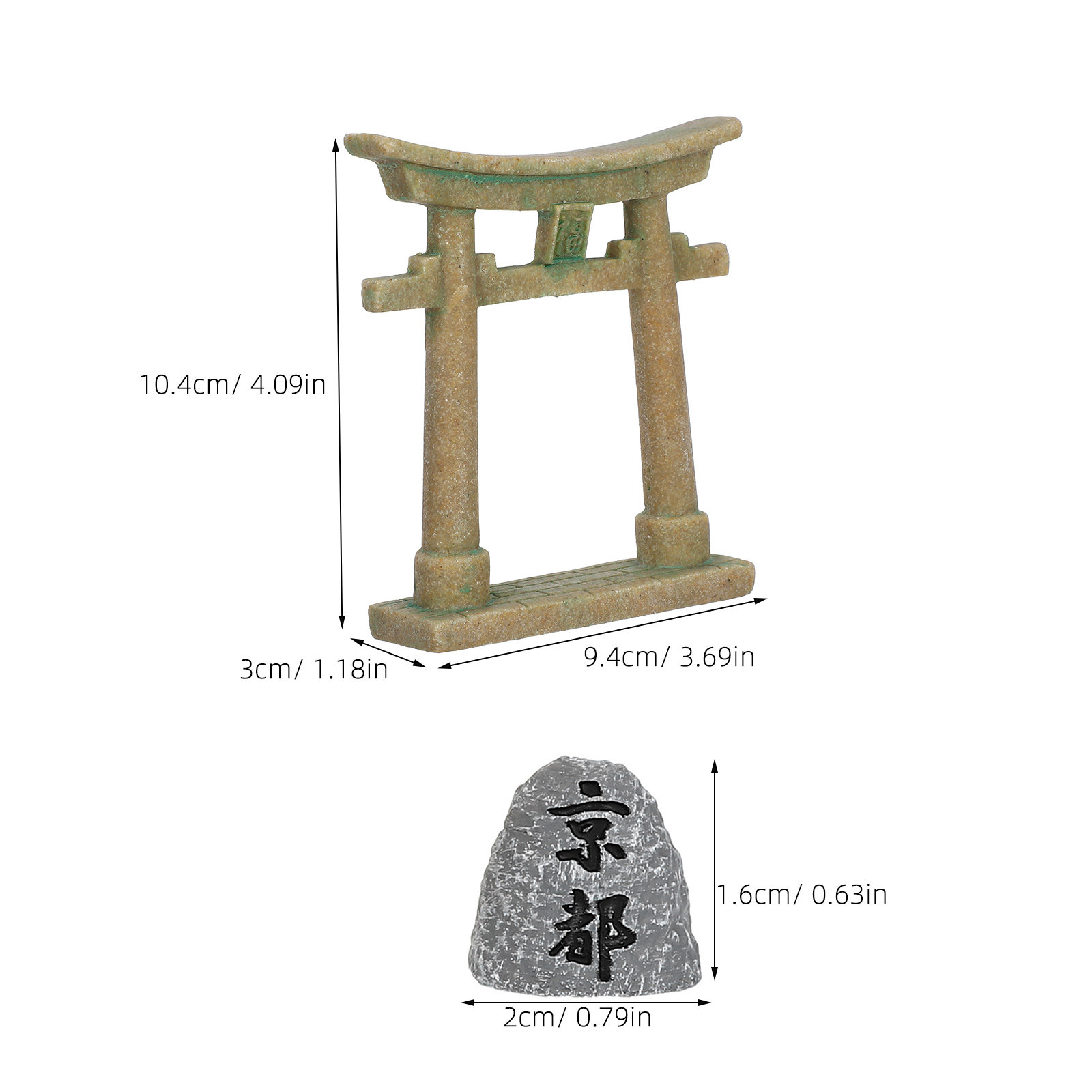 Miniatur Japanisches Torii-Tor – Aquarium Fish Japanese Bewertung und Preis