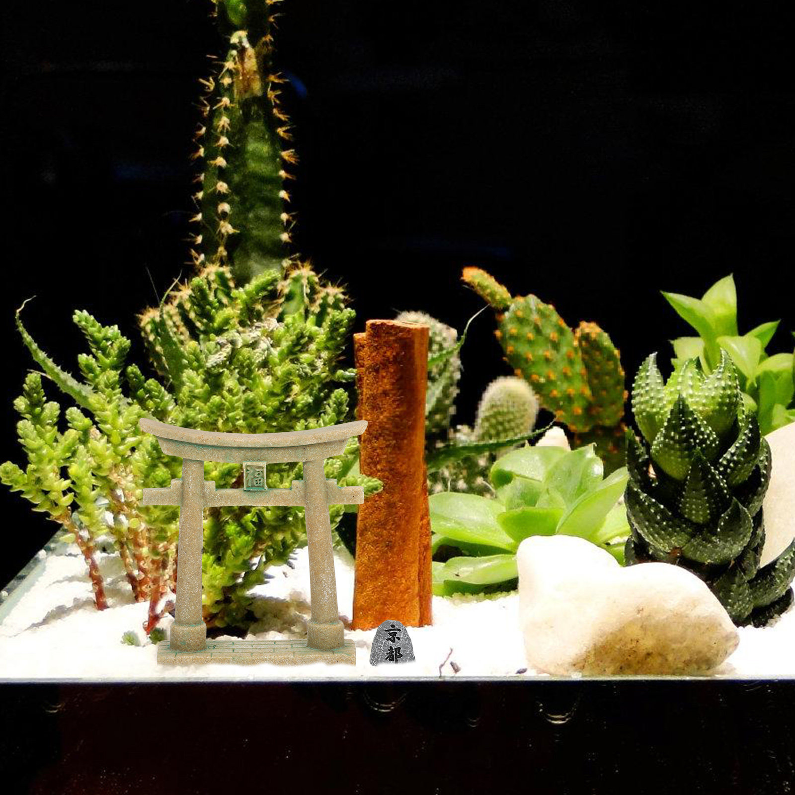 Miniatur Japanisches Torii-Tor – Aquarium Fish Japanese Bewertung und Preis