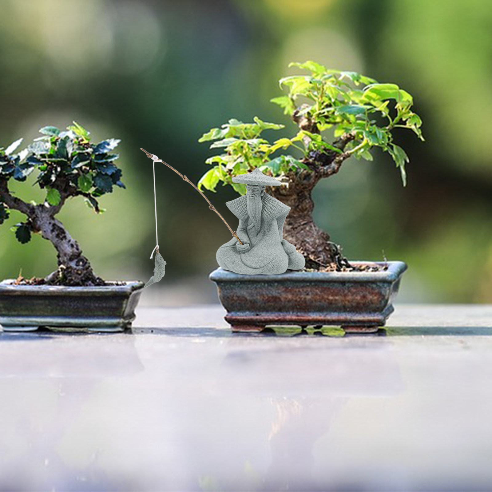 Kleine Fischermännchen-Statue  – Aquarium Fish Japanese Bewertung und Preis