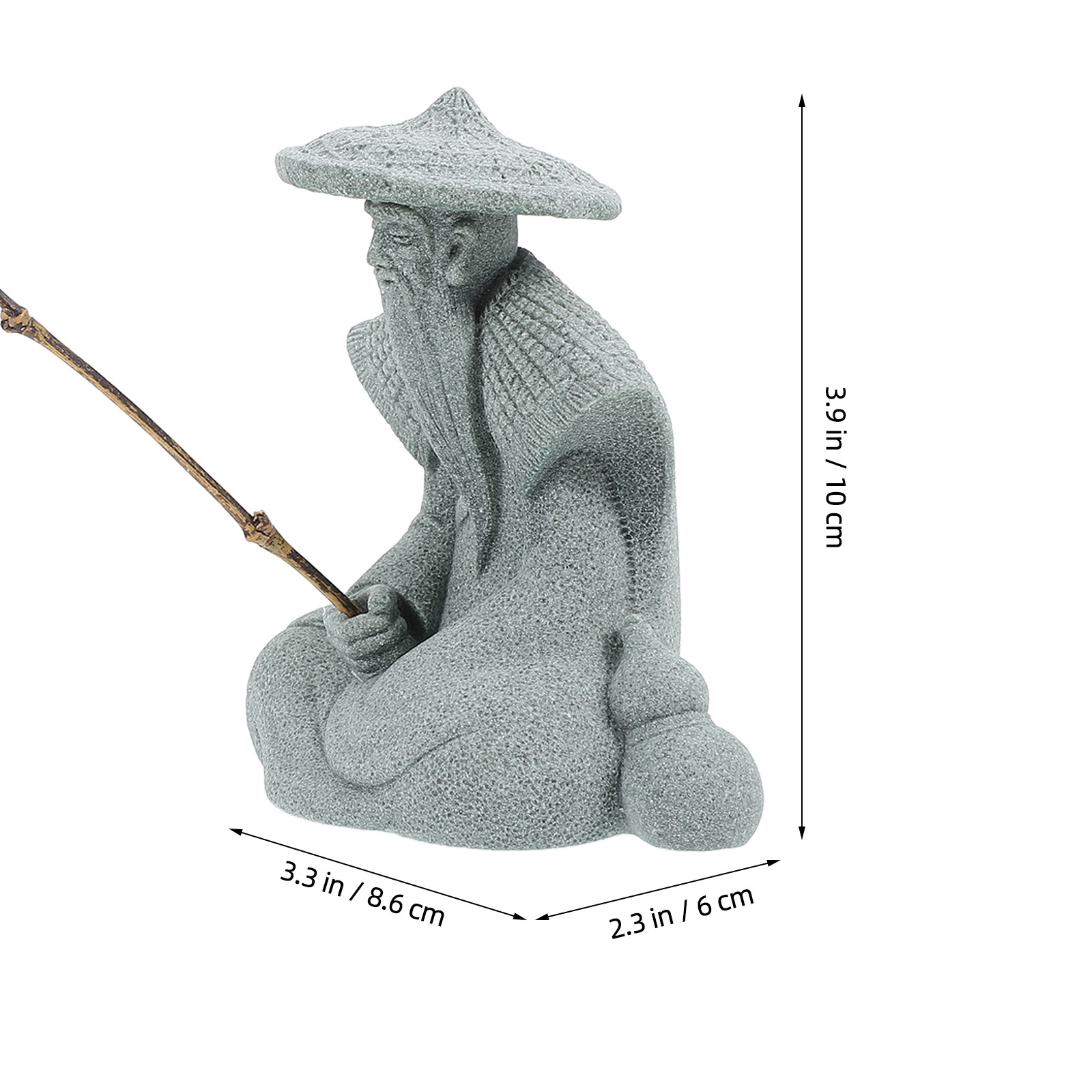 Kleine Fischermännchen-Statue  – Aquarium Fish Japanese Bewertung und Preis
