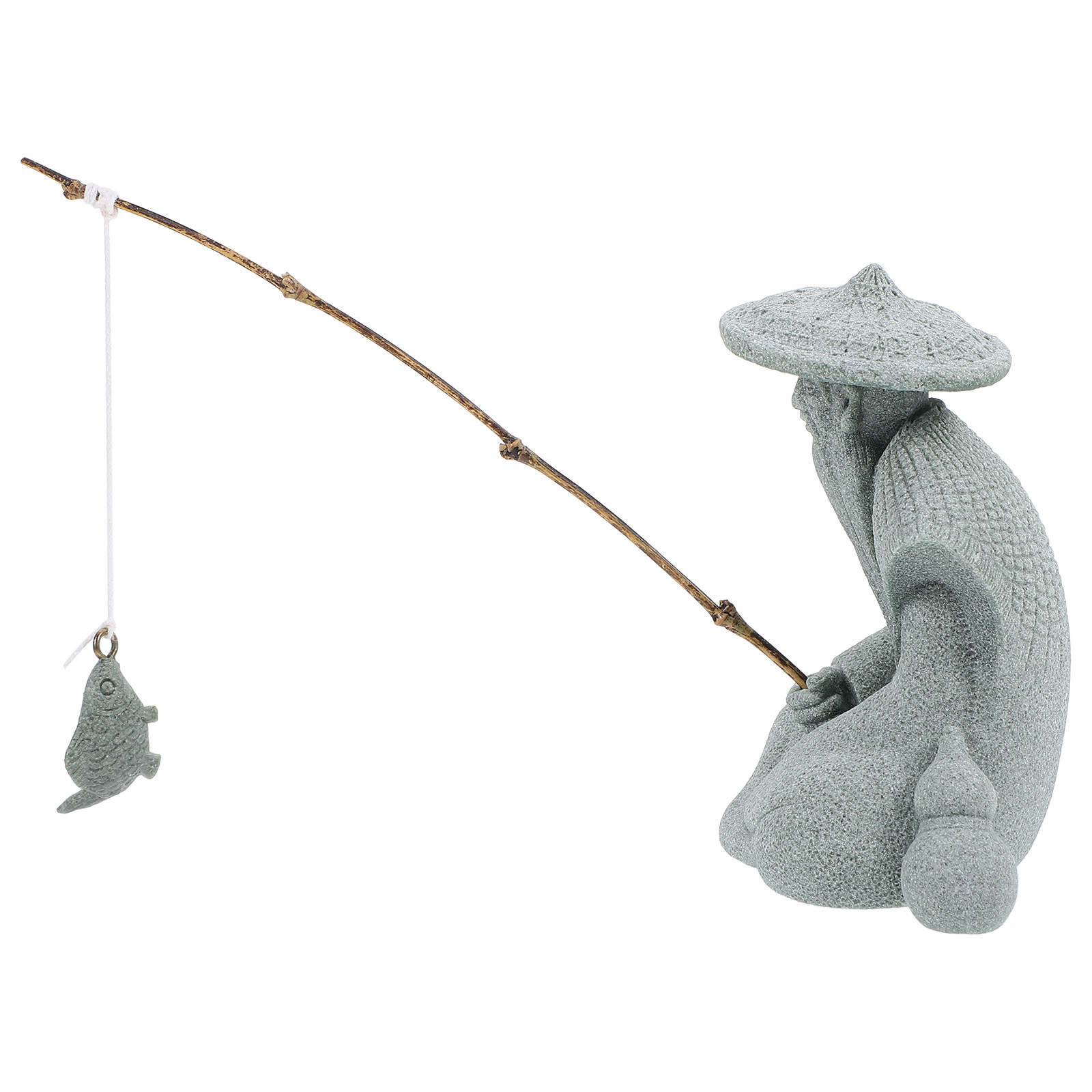 Kleine Fischermännchen-Statue  – Aquarium Fish Japanese Bewertung und Preis