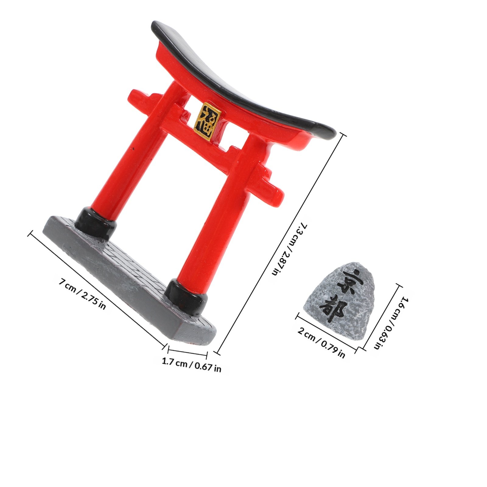 Kleines Kyoto Torii-Tor-Orname – Aquarium Fish Japanese Bewertung und Preis