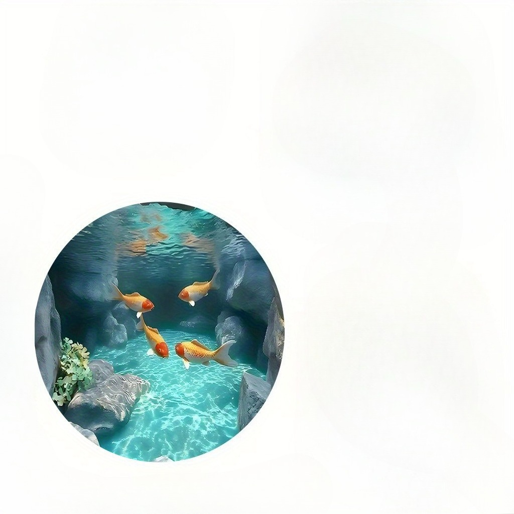 Koi-Fischteich Runder Teppich  – Aquarium Fish Japanese Bewertung und Preis