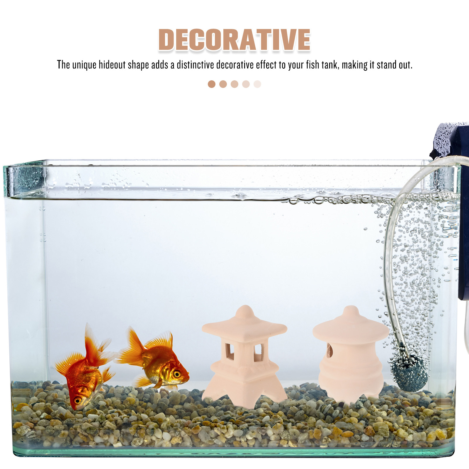 2 Stück Keramik-Aquarium-Verst – Aquarium Fish Japanese Bewertung und Preis
