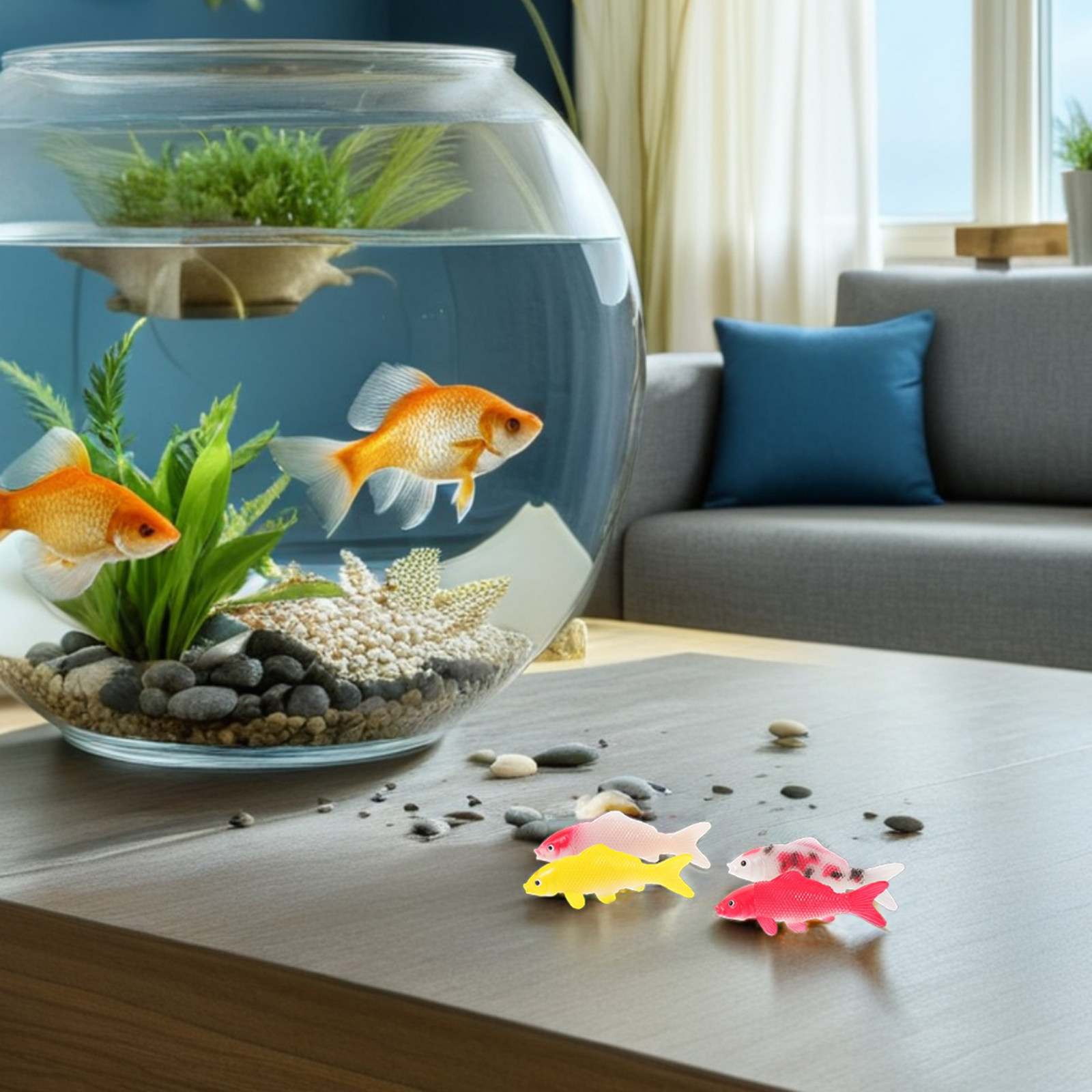4 Stück realistische Mini-Koi- – Aquarium Fish Japanese Bewertung und Preis